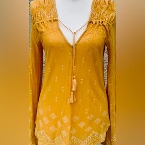 Lucky Brand Boho Peasant Top